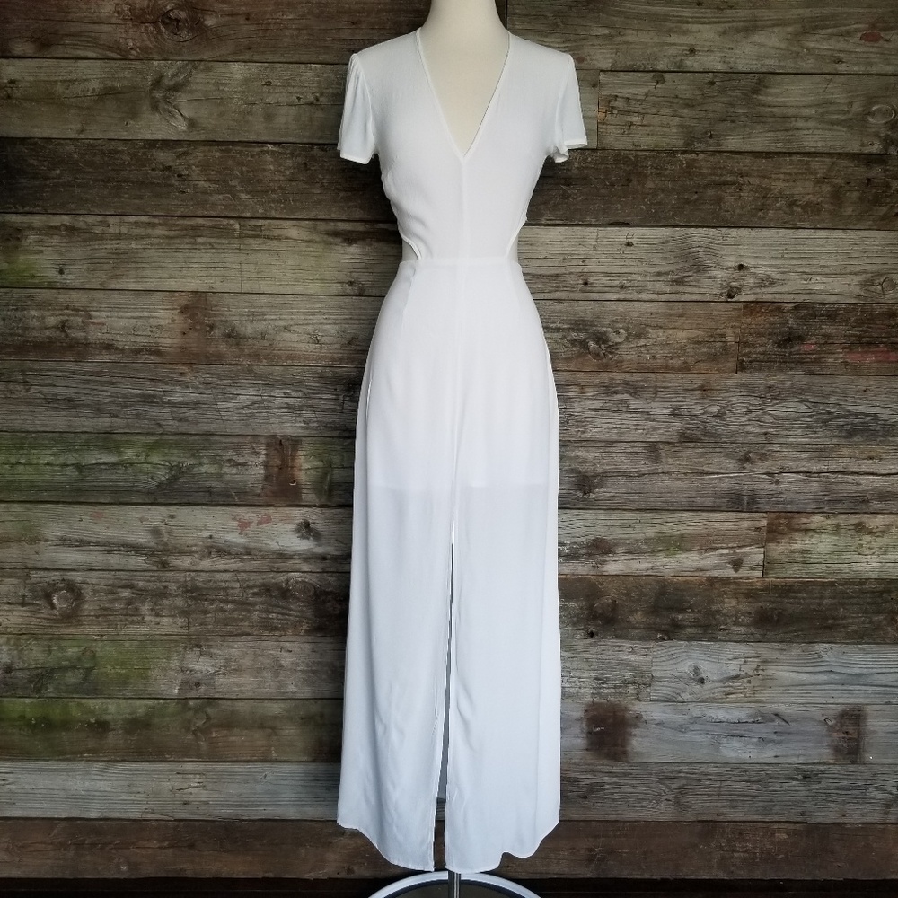Lovers + Friends maxi lace open White  dress S